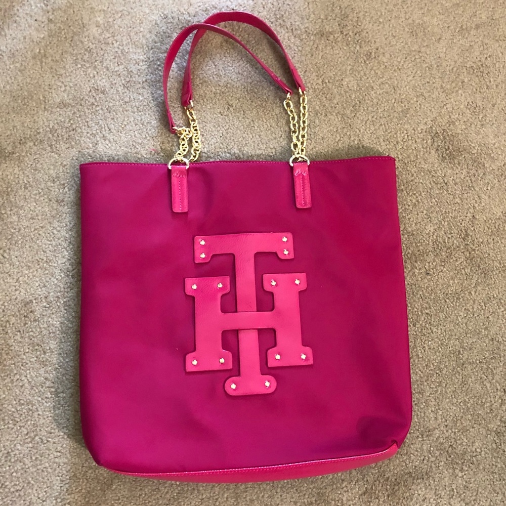 Tommy Chain Strap Tote “TH” logo